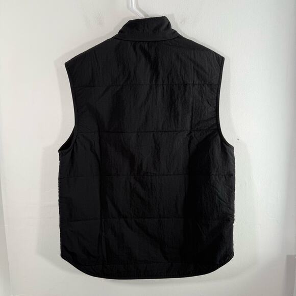 Standard Issue Black Nylon Snap Front Puffer Vest Men Small - Picture 7 of 9